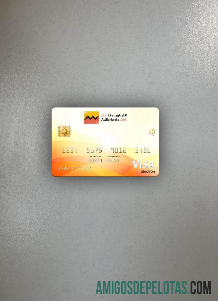 Senegal Attijariwafa Bank Visa Electron Card Photolook Front modelo